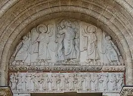 Tímpano de la puerta Miègeville en Saint-Sernin de Toulouse