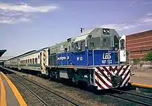 Una U10B del Ferrocarril Belgrano Sur, Argentina.