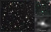 UDFj-39546284 en el Campo Ultra Profundo del Hubble.