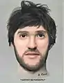 Reconstrucción facial de una víctima (previamente) sin identificar, conocida como NN #1; pruebas de ADN hechas en 2021 confirmaron que se trata de Gerald (Jerry) Lombard.