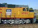 Bogie EMD#FlexicoilD en una EMD#DD40 UP#6900