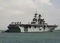 USS America en la Bahía de Guantanmo el 21 de julio de 2014