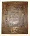 Placa en el Capitolio del Estado de Utah en memoria de los hombres muertos en el ataque.