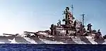 El USS Alabama con camuflaje usado durante la SGM Measure 12.