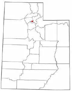 Localización Centerville, Utah