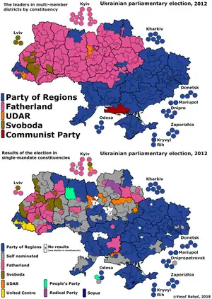 Elecciones parlamentarias de Ucrania de 2012