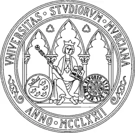 Escudo de la Universidad de Murcia.