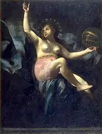 Urania, musa de la astronomia.