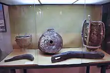 Útiles de la minería de época romana fabricados de esparto. Museo Arq. de Cartagena.