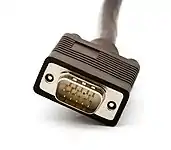 Conector VGA, (conector D-sub macho: DE-15M).