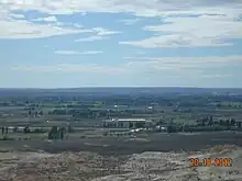 La zona rural desde el Parque Paleontológico.