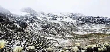 Valle Mifafí en la Sierra Nevada de Mérida.