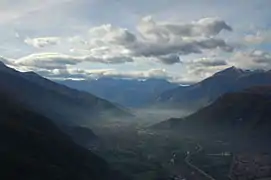 Vista del Val Susa desde la Sacra