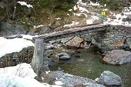 Puente de troncos