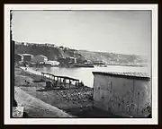 Valparaíso, Vista desde el Almendral desde el 1er teatro Victoria, 1863