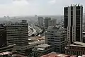Vista hacia Calle Blanco y la Avenida Errázuriz desde el mirador