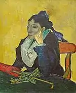 La arlesiana (con paraguas y guantes) (1888), de V. van Gogh.