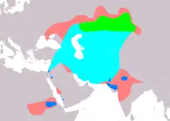 Distribución de Vanellus gregarius