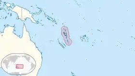 Localización de Vanuatu