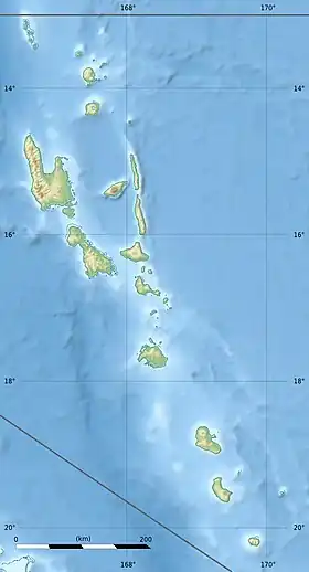 Isla Espíritu Santo ubicada en Vanuatu