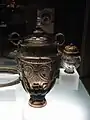 Vaso de cuarzo ahumado.