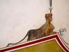 Detalle de un fresco de las estancias de Rafael en el Palacio Apostólico de la Ciudad del Vaticano.