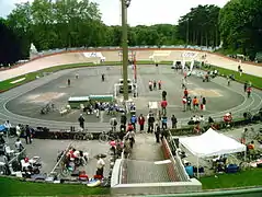 Vista del interior del velódromo