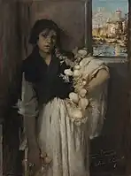 Vendedora veneciana de cebollas, 1880—1882, óleo sobre lienzo, 95 x 70 cm, Museo Thyssen-Bornemisza, Madrid