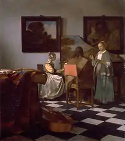 Johannes Vermeer, El Concierto, 1663-1666, robado del Museo Isabella Stewart Gardner, Boston, en 1990