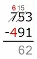 6 − 4 = …