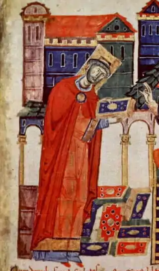 Leccionario de Montecassino, Biblioteca Apostólica Vaticana, Lat.1202, el abad Desiderio.