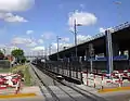 Acceso este de la estación Villa Luro, visto desde la Av. Lope de Vega