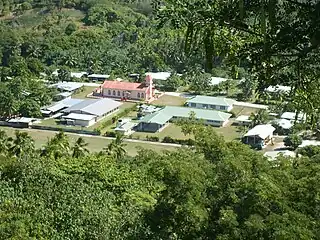 Vista de Taora O Mere, localidad principal de la isla.