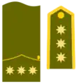 Divisa coronel Ejército de Tierra hasta 1986.