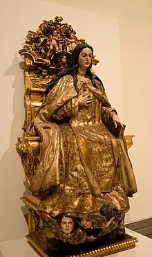 Virgen de la Merced Comendadora, José Montes de Oca de Sevilla. Siglo XVIII.