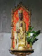 Talla de Nuestra Señora de Torreciudad.