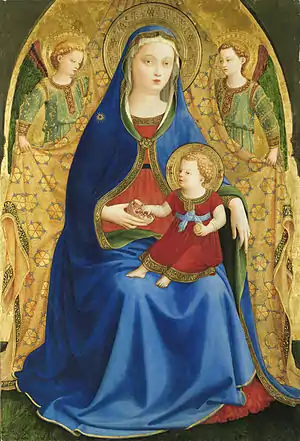 Virgen de la granada, de Fra Angelico.