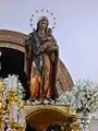 Virgen del Prado, durante una procesión.