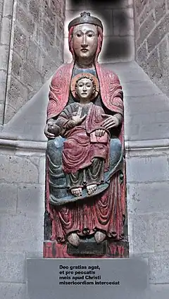 La Virgen Blanca de la Catedral de Santa María de Tudela.