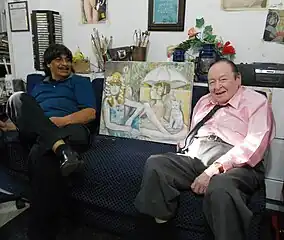 Virgilio Trómpiz  con Jose Gil de JIGA Gallery