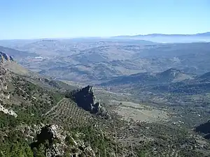 Vista sur desde el puerto de las Palomas.