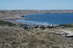 Vista de las playas de las puntas rodeadas por un extenso médano.