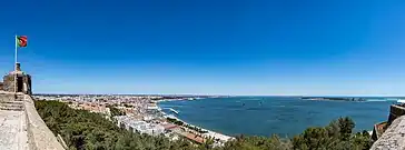 Vista de Setúbal desde el fuerte.