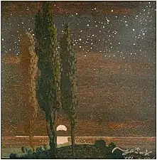 La salida de la luna sobre el mar, 1934
