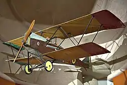 El SVA utilizado por Gabriele D'Annunzio en su vuelo sobre Viena en agosto de 1918.