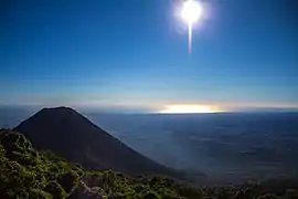 Volcán de izalco en el departamento de Sonsonate