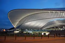 Estación de Liège-Guillemins en Liège por Santiago Calatrava, 2009.