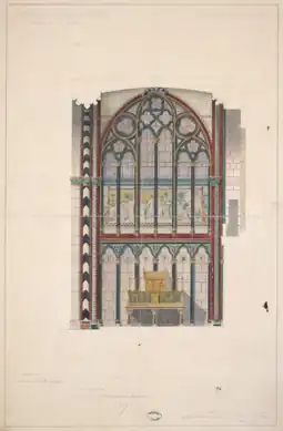 Muro de la capilla de Saint-Joseph en la catedral de Burdeos (1850)