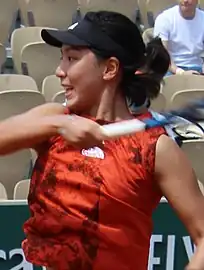 Wang Xinyuformó parte del equipo ganador de dobles femenino en 2023.