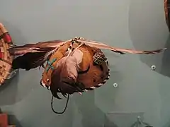 Casco de guerra chiricahua en los 1890s